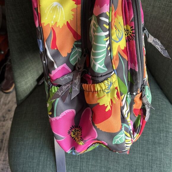 Vera Bradley lighten up campus large backpack in jazzy blooms Multicolor EUC! - Picture 8 of 12